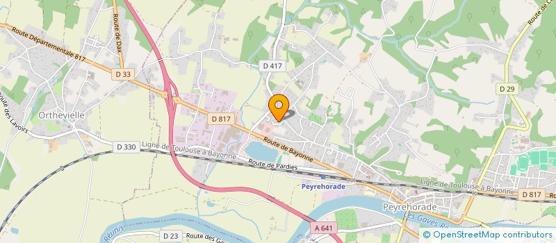 localisation de l'entreprise MONSIEUR MICHEL TOUYA  PEYREHORADE