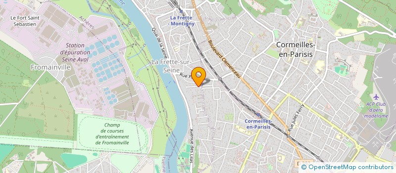 localisation de l'entreprise MONSIEUR MICHEL TRAGNI  LA FRETTE-SUR-SEINE