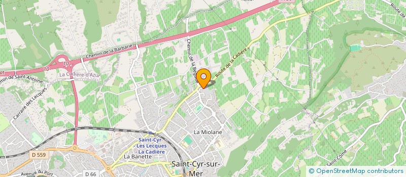 localisation de l'entreprise MONSIEUR MICHEL TRAVERSARI à SAINT-CYR-SUR-MER