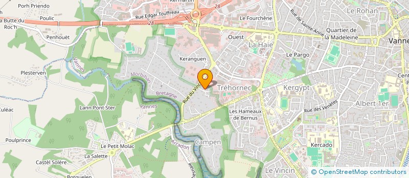 localisation de l'entreprise MONSIEUR MICHEL TREGARO à VANNES
