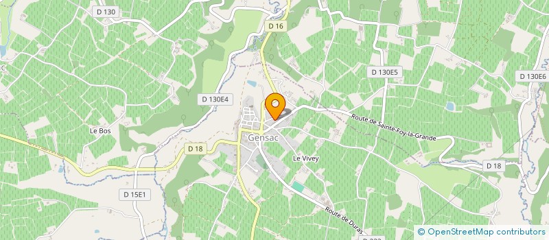 localisation de l'entreprise MONSIEUR MICHEL TREMY  GENSAC