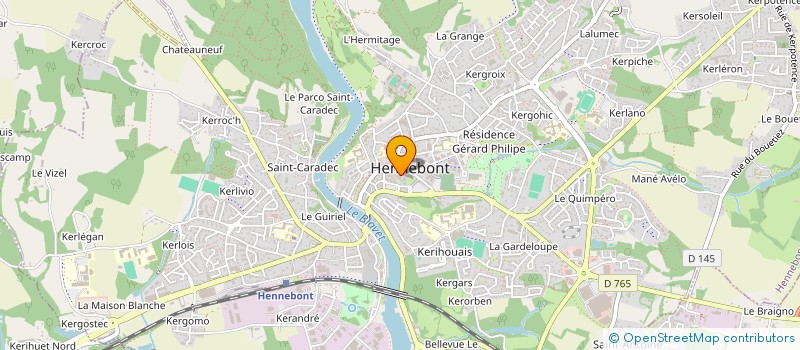 localisation de l'entreprise MONSIEUR MICHEL TRETOUT  HENNEBONT