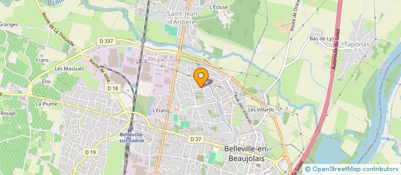 localisation de l'entreprise MONSIEUR MICHEL TRIBOLLET à BELLEVILLE-EN-BEAUJOLAIS
