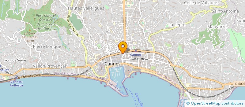 localisation de l'entreprise MONSIEUR MICHEL TRINTIGNAC à CANNES