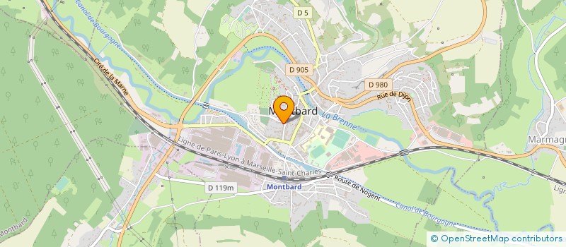 localisation de l'entreprise MONSIEUR MICHEL TRIPONNEY  MONTBARD