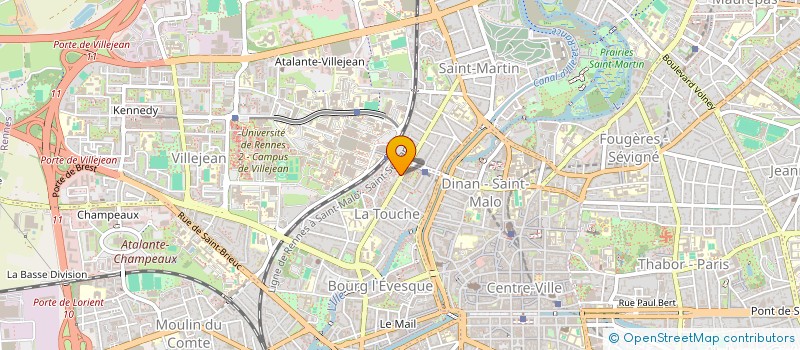 localisation de l'entreprise MONSIEUR MICHEL TROCHU  RENNES