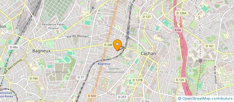 localisation de l'entreprise MONSIEUR MICHEL TROMBETTA à CACHAN