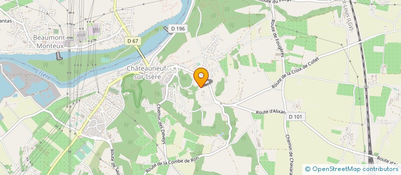 localisation de l'entreprise MONSIEUR MICHEL TROULLIER à CHATEAUNEUF-SUR-ISERE