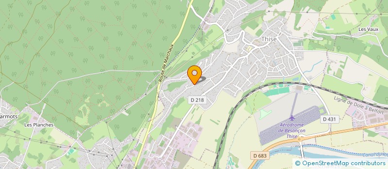 localisation de l'entreprise MONSIEUR MICHEL TROUTIER  THISE