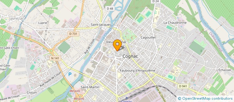 localisation de l'entreprise MONSIEUR MICHEL TURCAUD à COGNAC