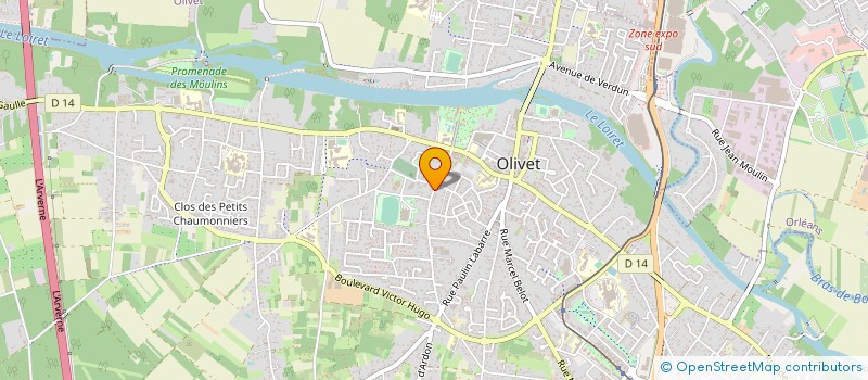 localisation de l'entreprise MONSIEUR MICHEL TURPIN à OLIVET