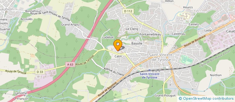 localisation de l'entreprise MONSIEUR MICHEL URGAGOWITCH  SAINT-VINCENT-DE-TYROSSE