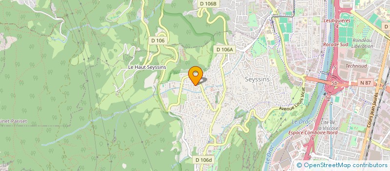 localisation de l'entreprise MONSIEUR MICHEL VACCON à SEYSSINS