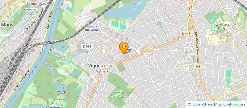 localisation de l'entreprise MONSIEUR MICHEL VAIDIE  VIGNEUX-SUR-SEINE