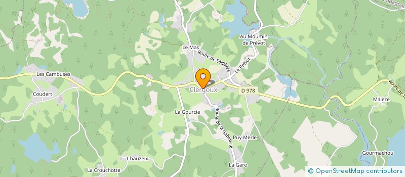 localisation de l'entreprise MONSIEUR MICHEL VAL à CLERGOUX