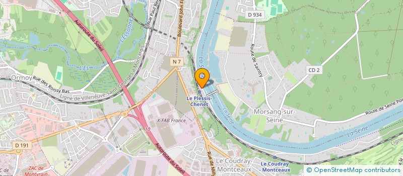 localisation de l'entreprise MONSIEUR MICHEL VALENTE  LE COUDRAY-MONTCEAUX