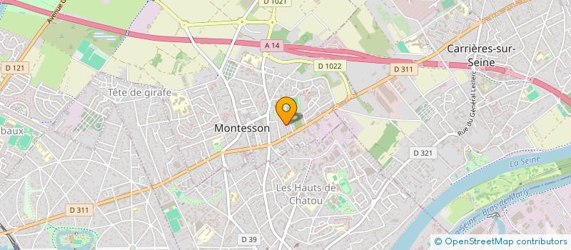 localisation de l'entreprise MONSIEUR MICHEL VALENTIN  MONTESSON