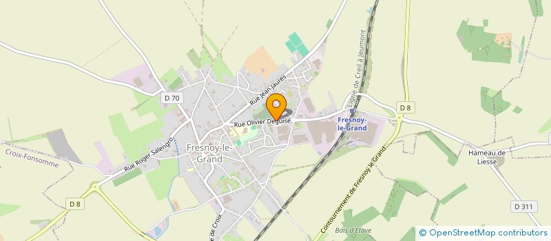 localisation de l'entreprise MONSIEUR MICHEL VALENTIN  FRESNOY-LE-GRAND