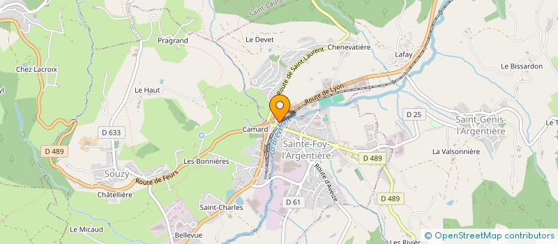 localisation de l'entreprise MONSIEUR MICHEL VALLET  SAINT-GENIS-L ARGENTIERE