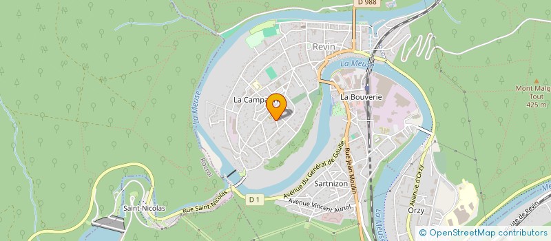 localisation de l'entreprise MONSIEUR MICHEL VAN DEN BERGH  REVIN