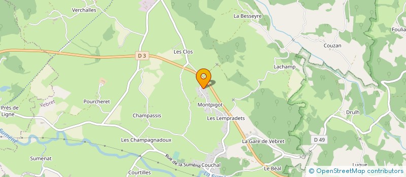 localisation de l'entreprise MONSIEUR MICHEL VAN DIJK à VEBRET