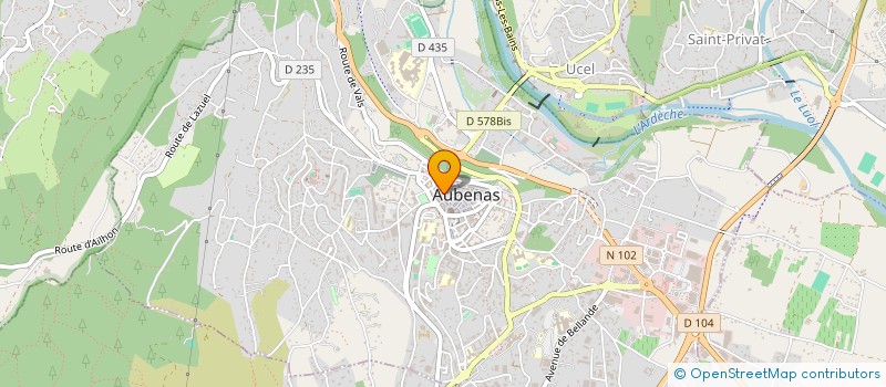 localisation de l'entreprise MONSIEUR MICHEL VANBRABANT à AUBENAS