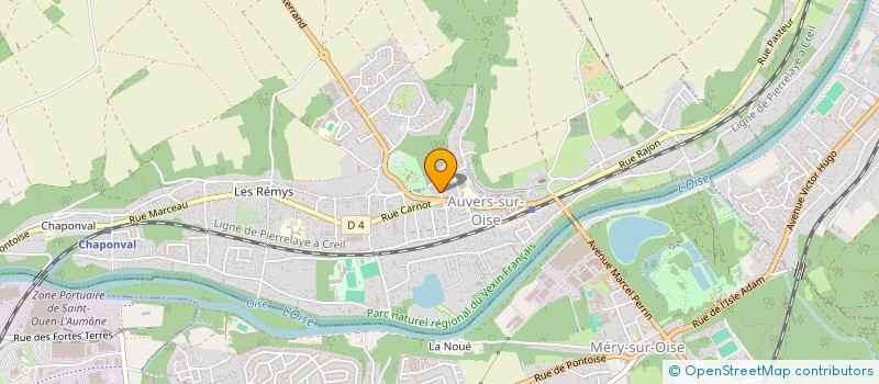 localisation de l'entreprise MONSIEUR MICHEL VANHOOREN à AUVERS-SUR-OISE