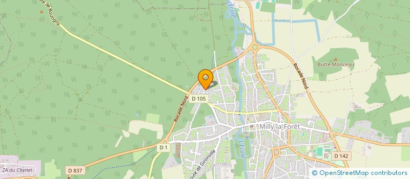 localisation de l'entreprise MONSIEUR MICHEL VANNIER à ONCY-SUR-ECOLE