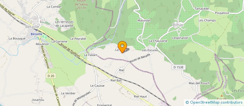 localisation de l'entreprise MONSIEUR MICHEL VANOVERSCHELDE  BILHAC