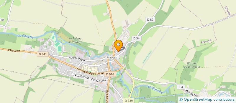 localisation de l'entreprise MONSIEUR MICHEL VANUXEM  FREVENT