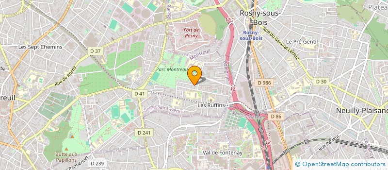 localisation de l'entreprise MONSIEUR MICHEL VANVOLSEM à MONTREUIL
