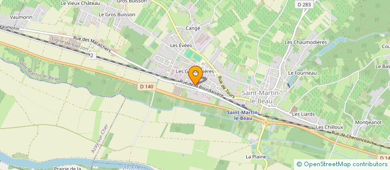 localisation de l'entreprise MONSIEUR MICHEL VARLET  SAINT-MARTIN-LE-BEAU