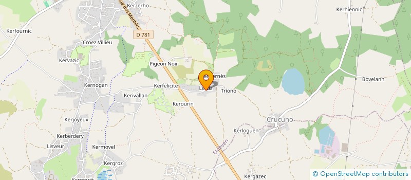 localisation de l'entreprise MONSIEUR MICHEL VARRASSO  ERDEVEN