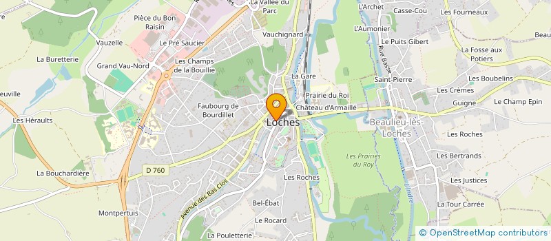 localisation de l'entreprise MONSIEUR MICHEL VASSENAIX  LOCHES