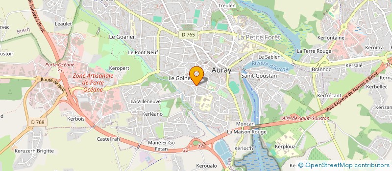 localisation de l'entreprise MONSIEUR MICHEL VAUCHIER à AURAY