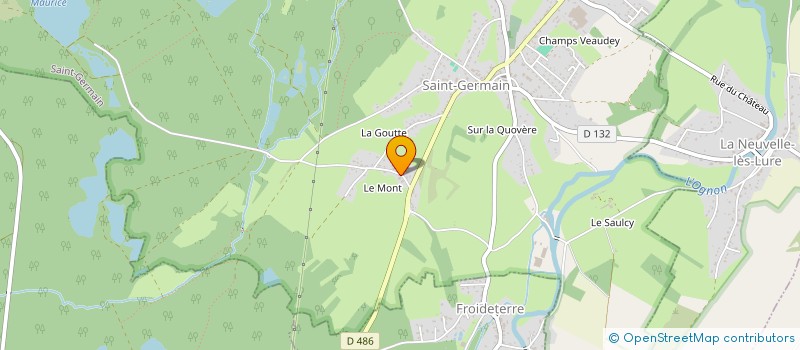 localisation de l'entreprise MONSIEUR MICHEL VAUCHOT  SAINT-GERMAIN