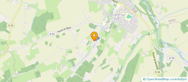 localisation de l'entreprise MONSIEUR MICHEL VAUDECRANNE  THORIGNE SUR DUE