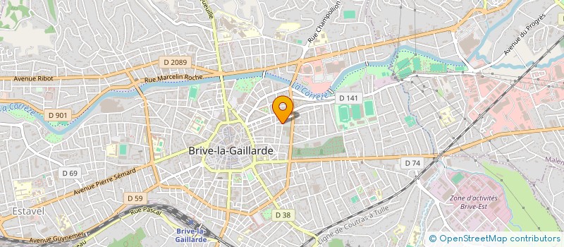 localisation de l'entreprise MONSIEUR MICHEL VAYNE  BRIVE-LA-GAILLARDE