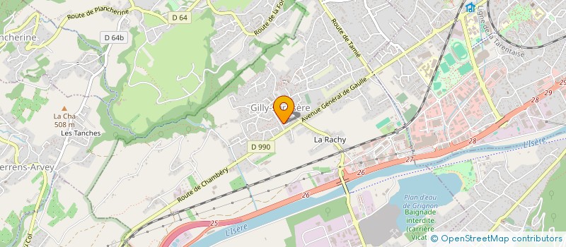 localisation de l'entreprise MONSIEUR MICHEL VAYSSADE  GILLY-SUR-ISERE