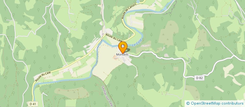 localisation de l'entreprise MONSIEUR MICHEL VAYSSIE  MARCILHAC-SUR-CELE