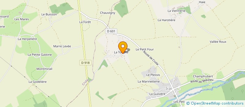 localisation de l'entreprise MONSIEUR MICHEL VEAU à IRAI