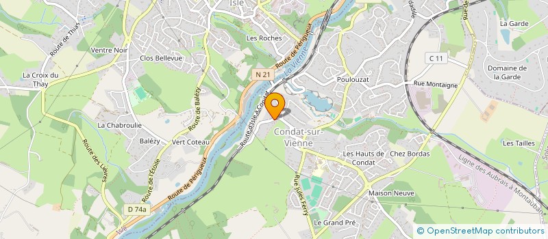 localisation de l'entreprise MONSIEUR MICHEL VEDRENNE à CONDAT-SUR-VIENNE