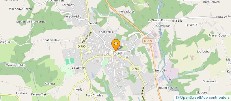 localisation de l'entreprise MONSIEUR MICHEL VEILLANT à LE FAOUET