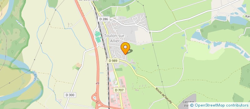 localisation de l'entreprise MONSIEUR MICHEL VEILLAUT  TOULON-SUR-ALLIER