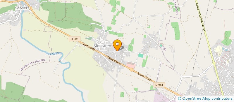 localisation de l'entreprise MONSIEUR MICHEL VERDELET  MONTAREN-ET-SAINT-MEDIERS