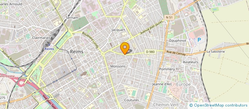 localisation de l'entreprise MONSIEUR MICHEL VERDELET à REIMS