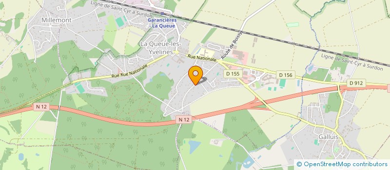 localisation de l'entreprise MONSIEUR MICHEL VERENNEMAN  LA QUEUE-LES-YVELINES