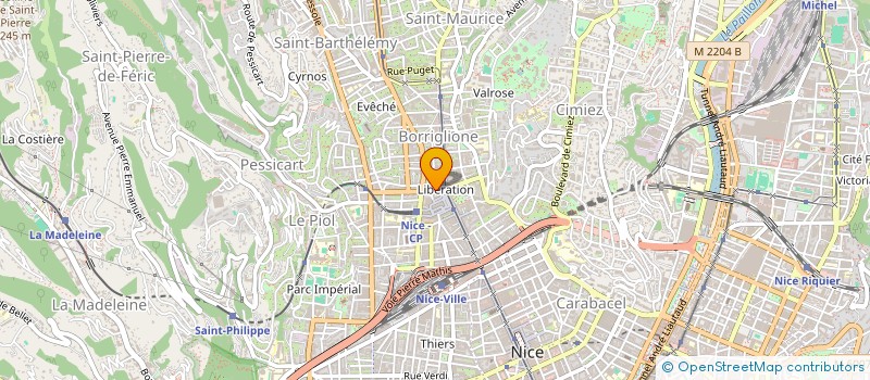 localisation de l'entreprise MONSIEUR MICHEL VERGA  SAINT-LAURENT-DU-VAR