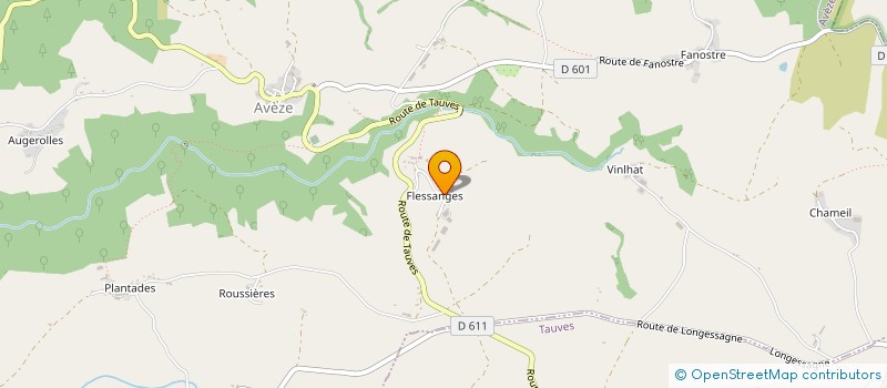 localisation de l'entreprise MONSIEUR MICHEL VERGNOL  AVEZE