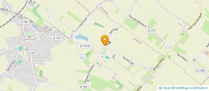 localisation de l'entreprise MONSIEUR MICHEL VERHAEGHE  LAVENTIE